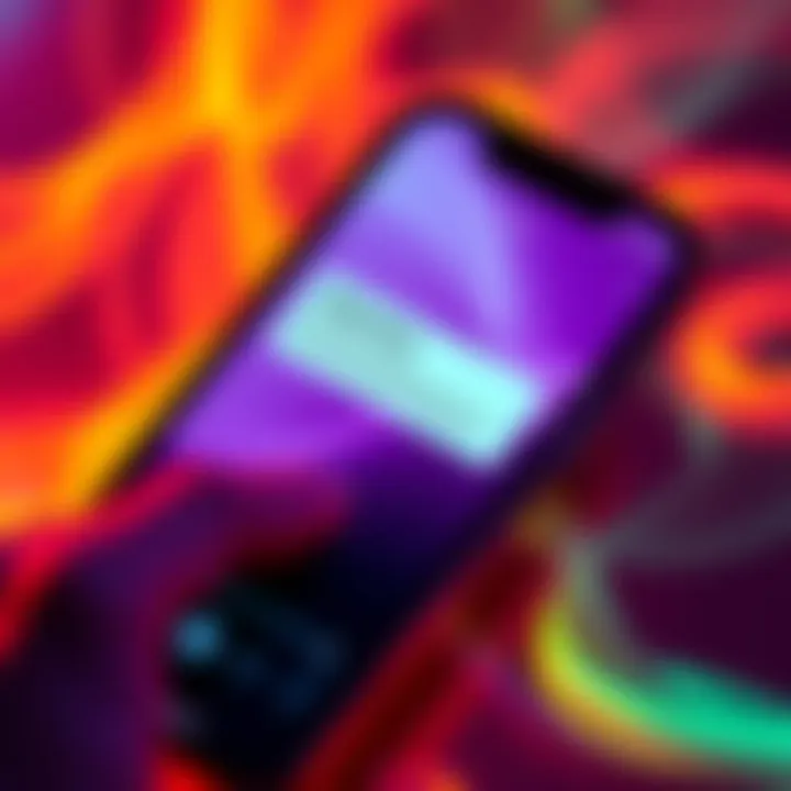 A smartphone displaying the Apple Music app with a notification about AI-generated songs