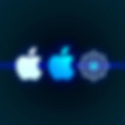 Logos of Apple and OpenAI representing their competition in AI technology