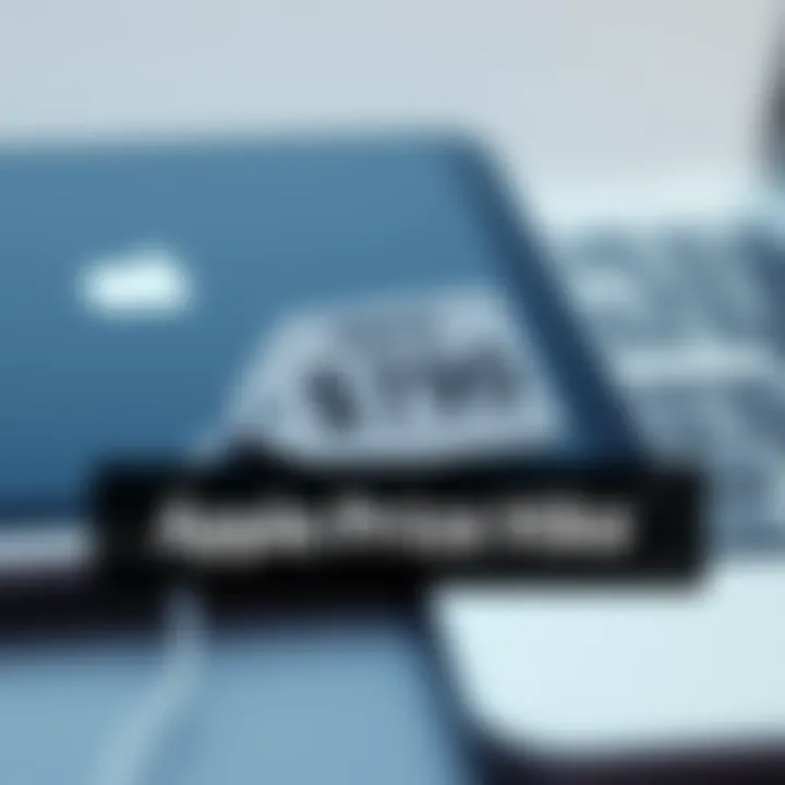 A close-up view of an iPad and MacBook with a price tag showing a higher cost