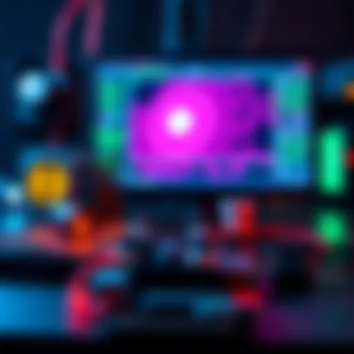 An Arduino board connected to various sensors and a computer screen displaying AI simulation results.