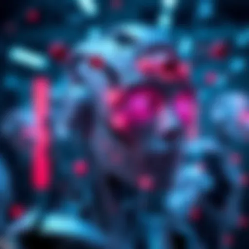 A representation of Artificial General Intelligence with robotic elements and human-like features, symbolizing the potential for AI to develop independently.