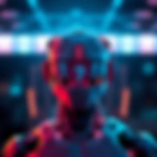 A robot with a question mark in front of it, symbolizing uncertainty about future advancements in AI technology.