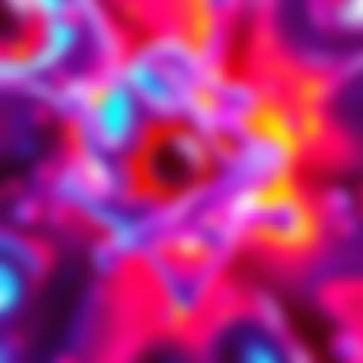 A vibrant 3D artwork created using Blender, showcasing skill development after 100 hours of practice, featuring rich colors and dynamic rendering techniques.