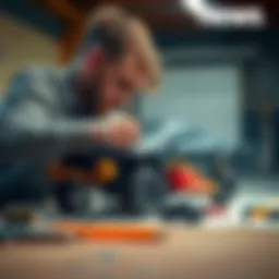 An artist assembling various parts to create a unique vehicle drawing, showcasing creativity and kitbashing techniques.