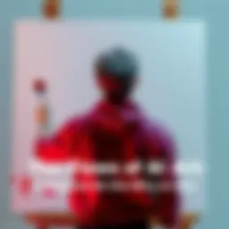 An artist stands in front of a blank canvas, holding a paintbrush, expressing concern about AI art's impact on creativity.