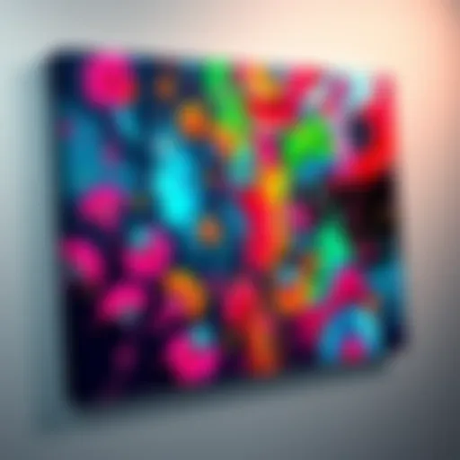 A vibrant canvas showcasing creative expressions inspired by GPT-5's NSFW functions, with colorful abstract designs and digital art elements.