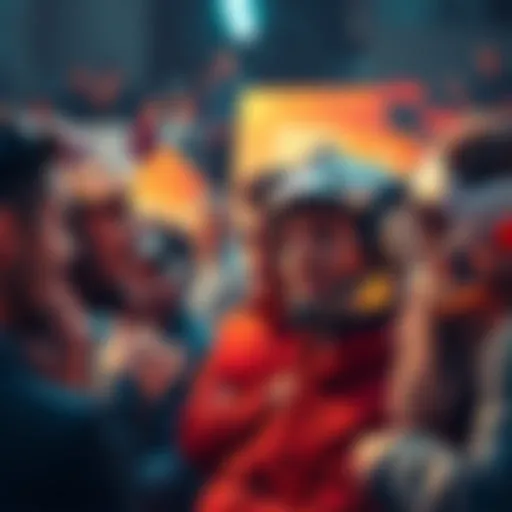 Artists Reacting to AI Art A group of artists discussing the impact of AI-generated art, showing mixed emotions of concern and frustration.