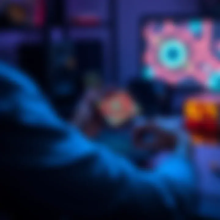 A person using Aseprite on a tablet to create pixel art, with a colorful design on the screen.