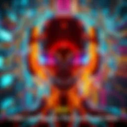 A futuristic representation of an artificial superintelligent system, featuring advanced technology and digital interfaces, symbolizing intelligence and innovation.