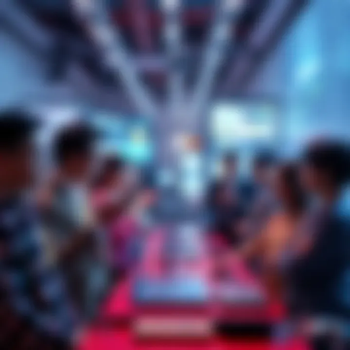 A group of Asian entrepreneurs presenting innovative AI models in a tech environment, highlighting their advancements in artificial intelligence technology.