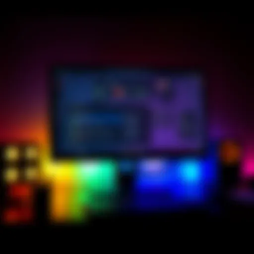 A computer screen displaying a simple workflow setup with various automation tasks being created, representing personal automation for everyday tasks.