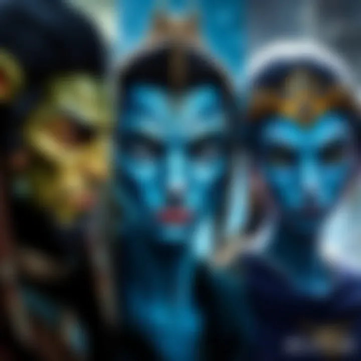 Fans compare different versions of Avatar characters in a cinematic project.