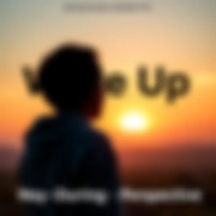 A person looking out over a sunrise, symbolizing new beginnings and fresh insights