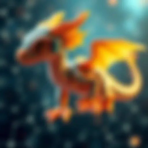 An illustration showing the Baby Dragon Hatchling model representing brain-like learning with neural connections.
