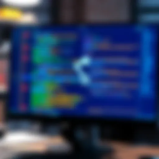 A computer screen displays code with a git backup icon, representing source control for project safety.