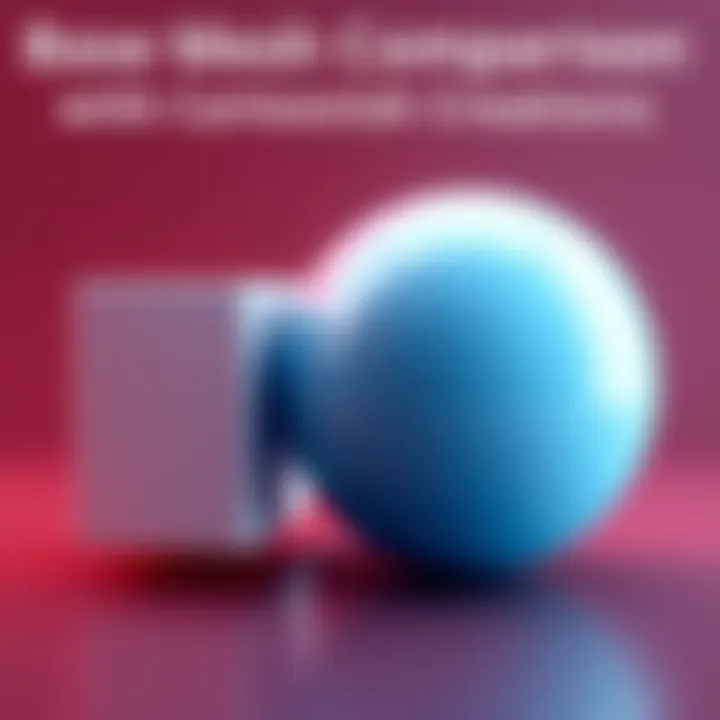 A visual comparison of cubes and spheres used as base meshes for creating cartoonish head models in 3D design.