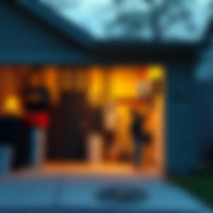 A homeowner installs a battery storage system in their garage, showcasing a modern energy solution to enhance electricity access.