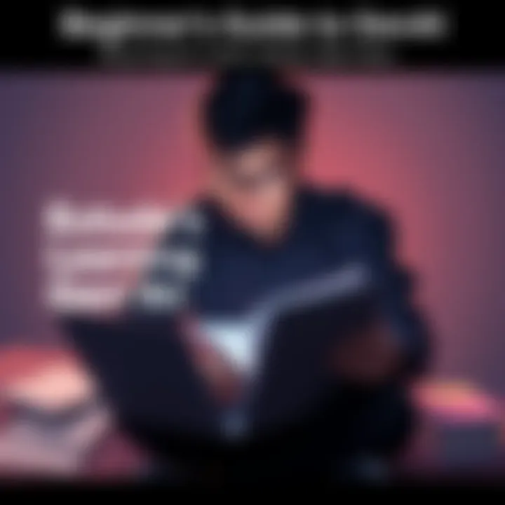 Beginner's Guide to GenAI A person studying with a laptop open and notes scattered around, focused on learning GenAI concepts.