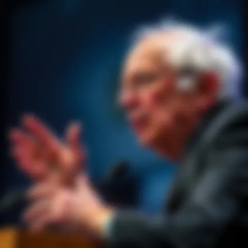 Senator Bernie Sanders discusses public ownership of AI companies during a press conference