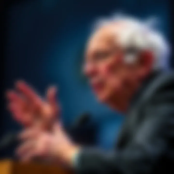 Senator Bernie Sanders discusses public ownership of AI companies during a press conference
