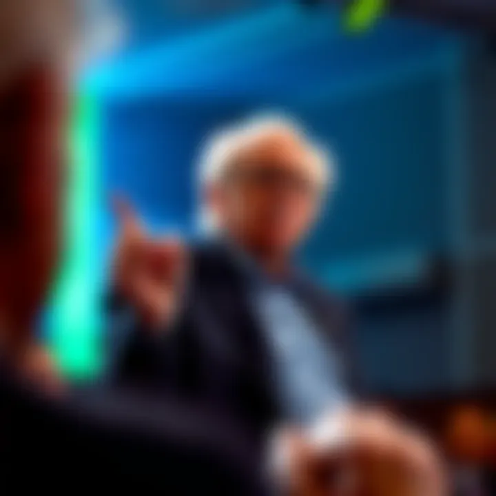 Senator Bernie Sanders addresses an audience about the need for public ownership of artificial intelligence, emphasizing benefits for everyone.