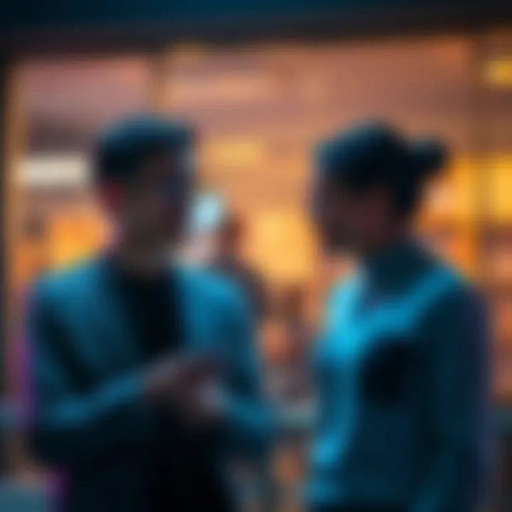 Two people discussing strategies for clearer reasoning and problem-solving.