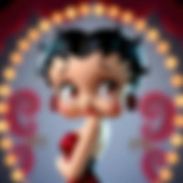 Classic cartoon image of Betty Boop with her iconic flapper style and big eyes