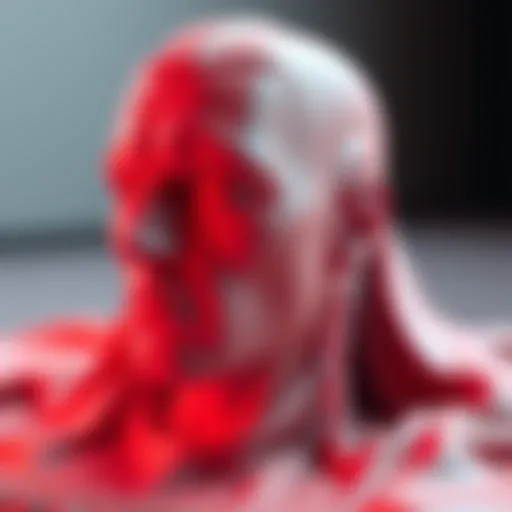A 3D model showing faces extruding with missing bevel edges after applying the bevel modifier.