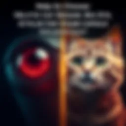 Side by side images of a big eye design and a cat design for a Steam capsule, inviting votes for preference.