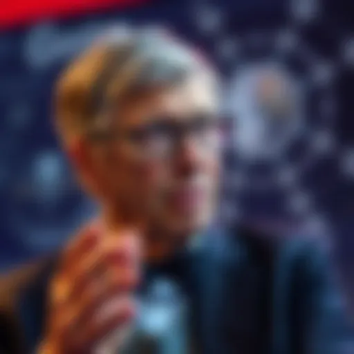 Bill Gates speaking about technology executives' worries regarding artificial intelligence threats