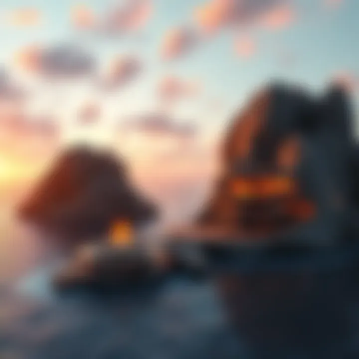 Billionaire Island Concept A futuristic island designed for billionaires, featuring lavish amenities and stark contrasts with the natural environment.