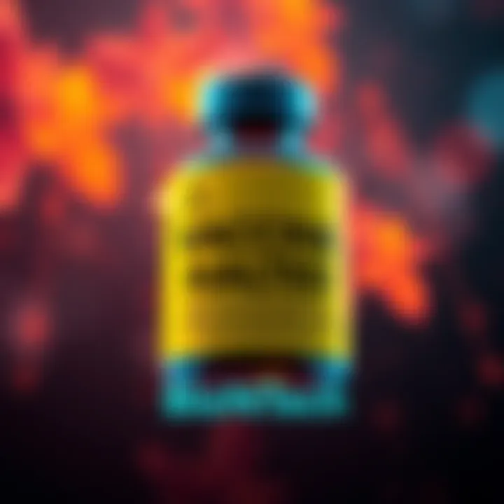 BioNTech logo with a caution sign indicating the suspension of mRNA colorectal cancer vaccine trials due to safety concerns.