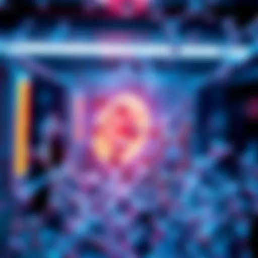 A futuristic scene showing nanobots made of proteins working together in a lab to create a self-sustaining system.