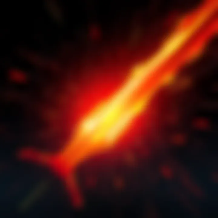 Blade Slash Effect A visual representation of a dynamic blade slash effect created by a VFX artist, showcasing motion and impact.