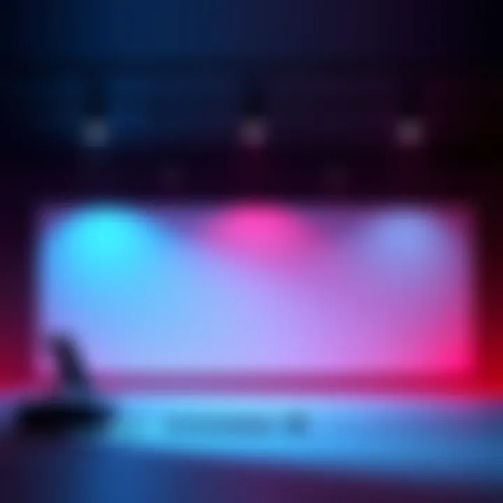 A screenshot showing a blank workspace in Blender, indicating the canvas is not visible.