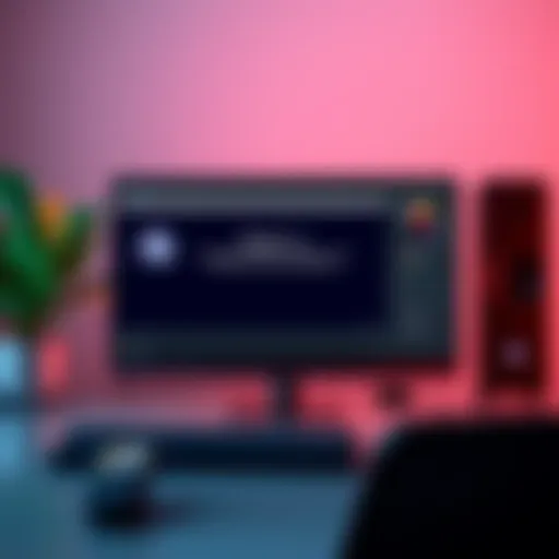 A computer screen showing Blender 4.5 with an error message while trying to load the default cube.