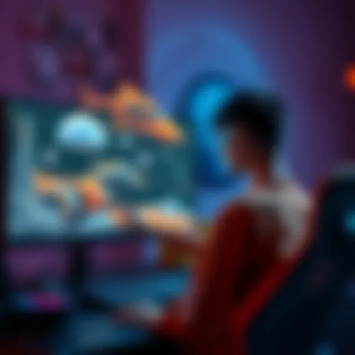 A 15-year-old artist displays their sci-fi Blender creations on a computer screen, inviting community feedback.