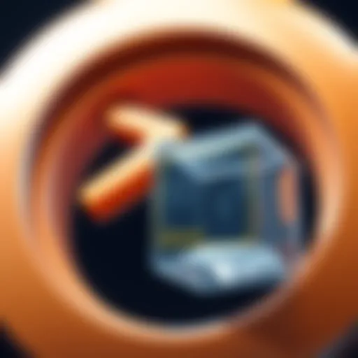 A close-up of a Blender project showing a circle and cube with beveling tools applied, highlighting an edge that is not beveling correctly, illustrating the selection problem.