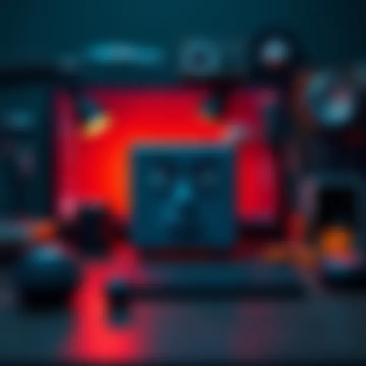 Blender Default Cube Location A frustrated new user searching for the default cube in Blender's interface, with various tools visible around them.