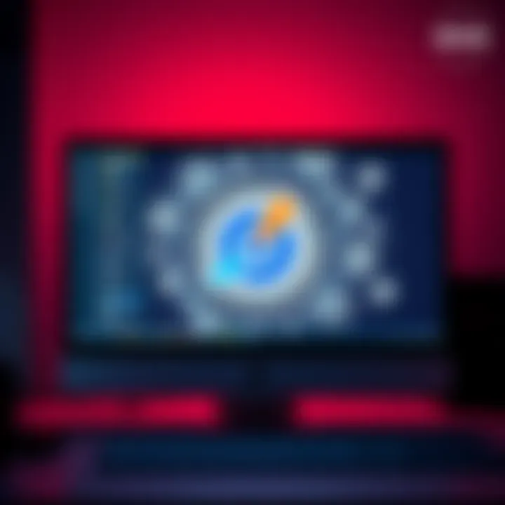 A computer screen displaying the Blender application frozen during usage, with a spinning wheel indicating processing delay