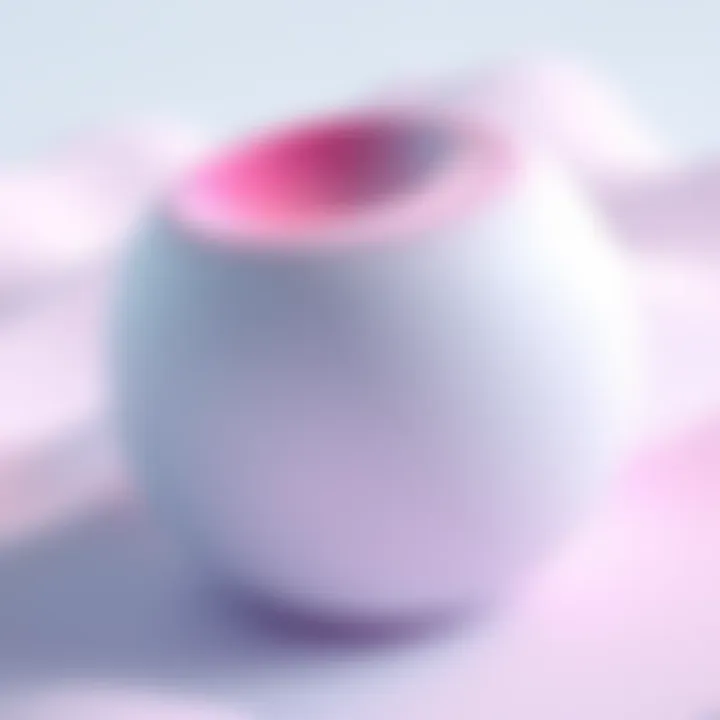 A vibrant 3D product render showing smooth surfaces with unwanted noise reduction effects, highlighting texture issues.