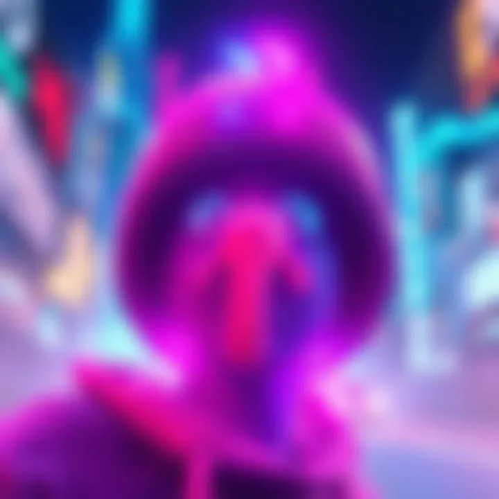 A clean digital art render in Blender showing improved artwork without outline boxes