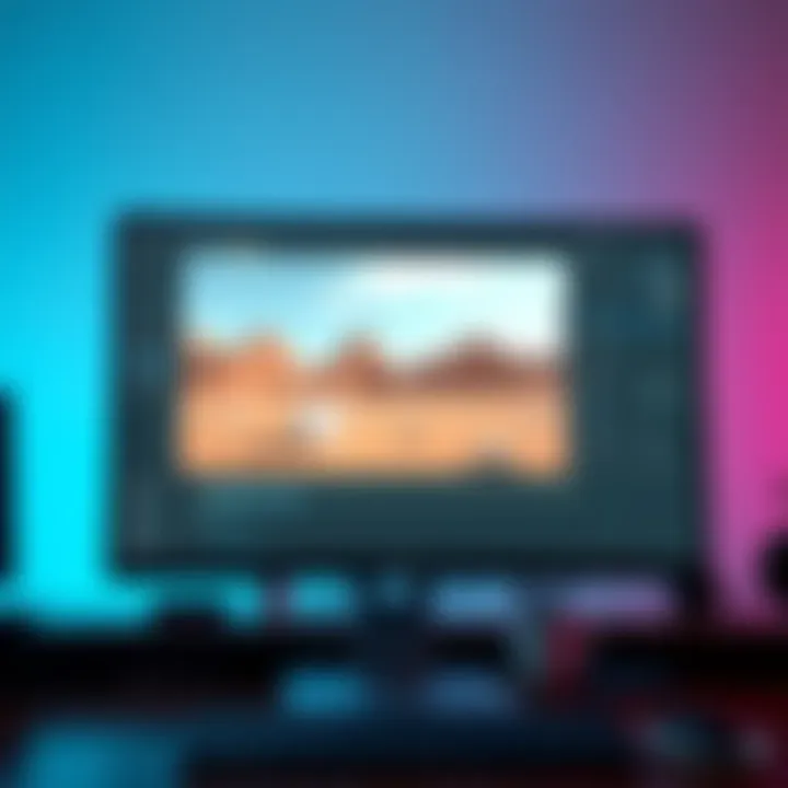 A computer screen showing Blender software with distant objects appearing cut off in the viewport, highlighting rendering problems for 3D projects.
