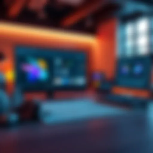 A scene showing materials being transferred from Blender to Unreal Engine 5, with interface elements from both software visible.