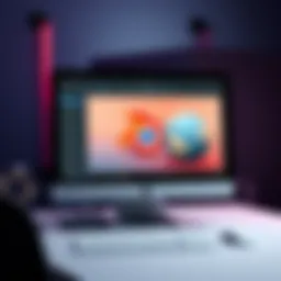 A computer screen displaying Blender software with UV mapping tools and textures being applied to a 3D model.