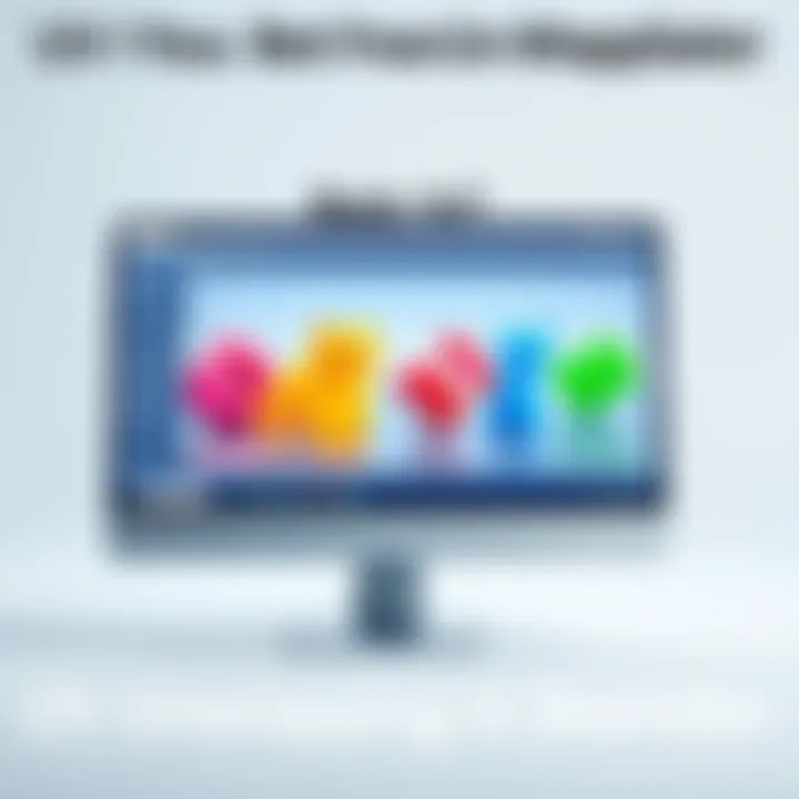 A computer screen displaying the UV unwrapping process in Blender, with colorful 3D models and UV maps visible, illustrating the concept for beginners.