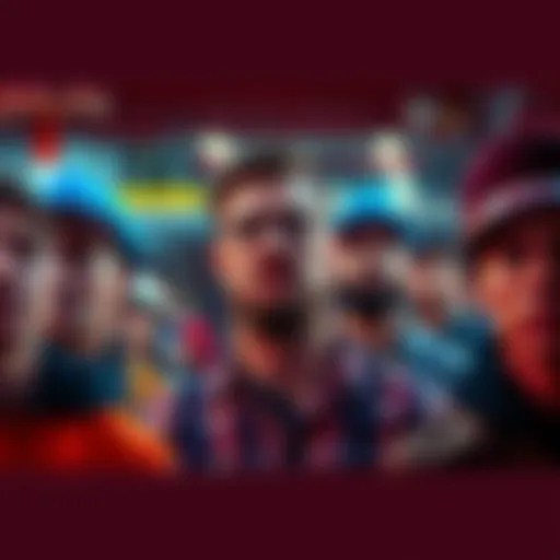 A group of workers looking concerned as news of layoffs from Block spreads, highlighting the impact of job cuts on employees.