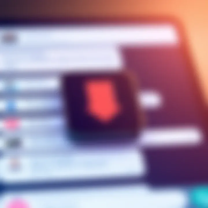 A visual representation of a bookmark icon placed over a chat interface, symbolizing the need for bookmarking responses in chat applications.