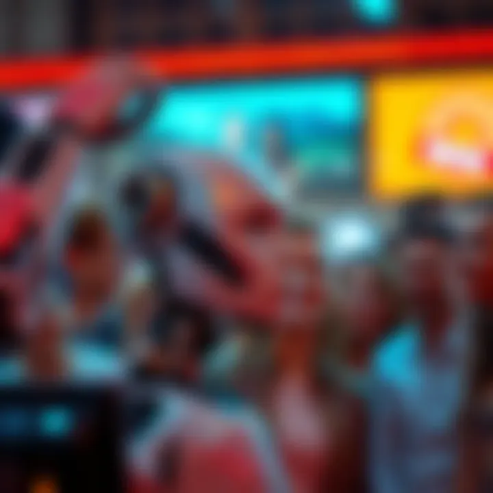 A robot looking confused while observing a group of people expressing emotions, highlighting the gap between artificial intelligence and human feelings.