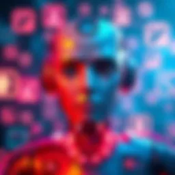 A visual representation of a bot with a confused expression, surrounded by fading memory icons, illustrating the concept of forgetting.